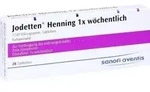 JODETTEN Henning 1x w&ouml;chentlich Tabletten 28 St