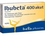 IBUBETA 400 akut Filmtabletten 10 St
