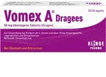 VOMEX A Dragees 50 mg &uuml;berzogene Tabletten 20 St