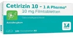 CETIRIZIN 10-1A Pharma Filmtabletten 100 St