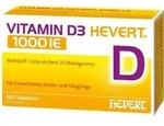 VITAMIN D3 HEVERT 1000 I.E. Tabletten 100 St