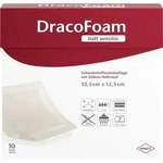 DRACOFOAM Haft sensitiv Schaumst.Wund.12,5x12,5 cm 10 St