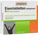 EISENTABLETTEN-ratiopharm N 50 mg Filmtabletten 100 St