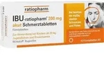 IBU-RATIOPHARM 200 mg akut Schmerztbl.Filmtabl. 10 St