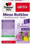 DOPPELHERZ Meno Rotklee+Nachtkerzen&ouml;l+Biotin Kaps. 30 St