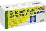 CALCIUM DURA Vit D3 600 mg/400 I.E. Kautabletten 100 St