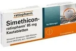 SIMETHICON-ratiopharm 85 mg Kautabletten 20 St