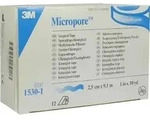 MICROPORE Vliespfl.2,5cmx9,1m wei&szlig; 1530-1 12 St