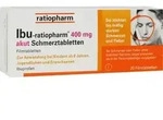 IBU-RATIOPHARM 400 mg akut Schmerztbl.Filmtabl. 20 St