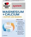 DOPPELHERZ Magnesium+Calc.+Kupfer+Mangan syst.Tab. 60 St