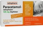 PARACETAMOL-ratiopharm 125 mg Z&auml;pfchen 10 St