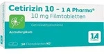 CETIRIZIN 10-1A Pharma Filmtabletten 50 St