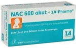 NAC 600 akut-1A Pharma Brausetabletten 10 St