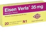 EISEN VERLA 35 mg &uuml;berzogene Tabletten 20 St