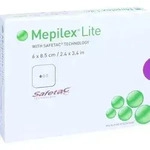 MEPILEX Lite Schaumverband 6x8,5 cm steril 5 St