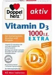 DOPPELHERZ Vitamin D3 1000 I.E. EXTRA Tabletten 45 St