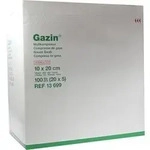 GAZIN Mullkomp.10x20 cm steril 12fach extra gro&szlig; 100 St