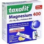 TAXOFIT Magnesium 400+B1+B6+B12+Fols&auml;ure 800 Gran. 20 St