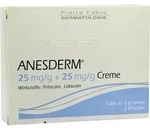 ANESDERM 25 mg/g + 25 mg/g Creme + 2 Pflaster 5 g