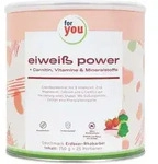 FOR YOU eiwei&szlig; power Erdbeere Pulver 750 g