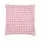 KIRSCHKERNKISSEN 10x10 cm Baby wei&szlig;/rosa kariert 1 St