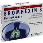 BROMHEXIN 8 Berlin Chemie &uuml;berzogene Tabletten 20 St