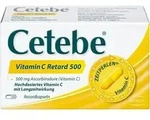 CETEBE Vitamin C Retardkapseln 500 mg 120 St
