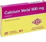 CALCIUM VERLA 600 mg Filmtabletten 20 St