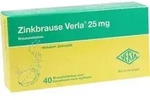 ZINKBRAUSE Verla 25 mg Brausetabletten 40 St