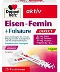DOPPELHERZ Eisen-Femin DIRECT Pellets 20 St