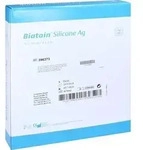 BIATAIN Silicone Ag Schaumverband 10x10 cm 5 St