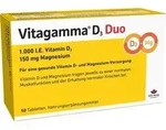 VITAGAMMA D3 Duo 1.000 I.E Vit.D3 150mg Magnes.NEM 50 St