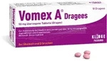 VOMEX A Dragees 50 mg &uuml;berzogene Tabletten 10 St