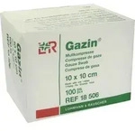 GAZIN Mullkomp.10x10 cm unsteril 8fach Op 100 St