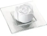 DUFTSTEIN Rosenbl&uuml;te Glasteller transparent 1 St