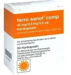 FERRO SANOL comp. Hartkaps.m.msr.&uuml;berz.Pellets 50 St