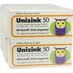 UNIZINK 50 magensaftresistente Tabletten 500 St