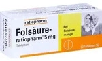 FOLS&Auml;URE-RATIOPHARM 5 mg Tabletten 50 St
