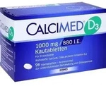 CALCIMED D3 1000 mg/880 I.E. Kautabletten 96 St