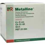METALLINE Tracheo Kompressen 8x9 cm 50 St