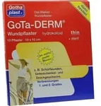 GOTA-DERM thin hydrokoll.Wundpfl.steril 10x10 cm 10 St