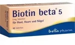 BIOTIN BETA 5 Tabletten 60 St
