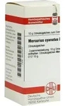 MERCURIUS CYANATUS D 12 Globuli 10 g