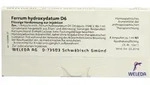 FERRUM HYDROXYDATUM D 6 Ampullen 8 ml