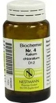 BIOCHEMIE 4 Kalium chloratum D 12 Tabletten 100 St
