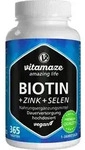 BIOTIN 10 mg hochdosiert+Zink+Selen Tabletten 365 St