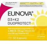 EUNOVA DuoProtect D3+K2 1000 I.E./80 &mu;g Kapseln 30 St