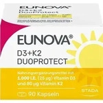 EUNOVA DuoProtect D3+K2 1000 I.E./80 &mu;g Kapseln 90 St