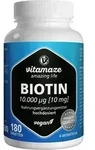 BIOTIN 10 mg hochdosiert vegan Tabletten 180 St