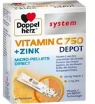 DOPPELHERZ Vitamin C 750 Depot system Pellets 20 St